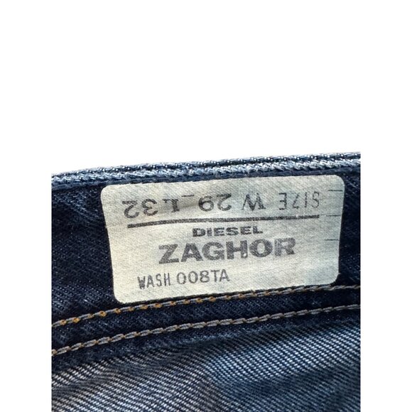 Diesel Zaghor Denim Jeans Mens W29 Blue Straight-Leg Button-Fly Casual Tunisia - Picture 4 of 8